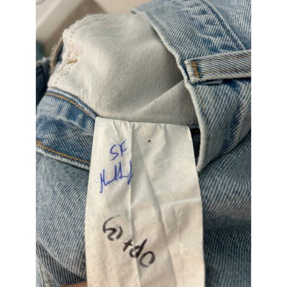 NWOT Levi’s Sample Piece ICONIC LONG SKIRT Medium Wash Maxi denim skirt size 27 - Picture 9 of 10